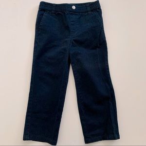 E-Land Kids Navy Blue Twill Chino Toddler Pants